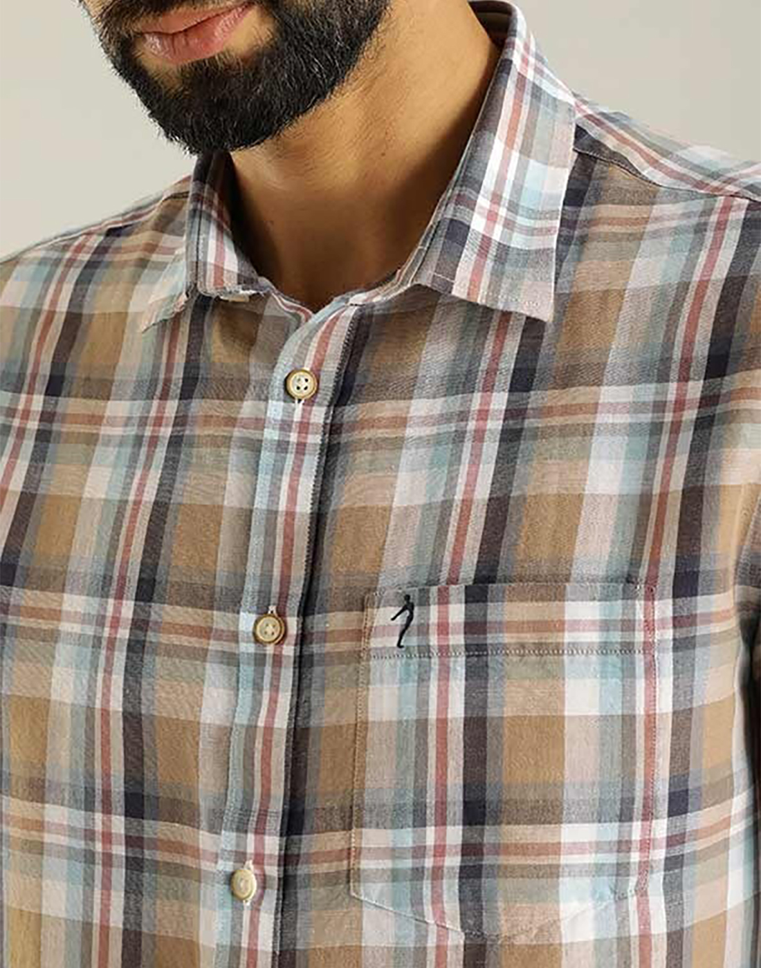 Indian Terrain Men Checkered Multicolor Shirt